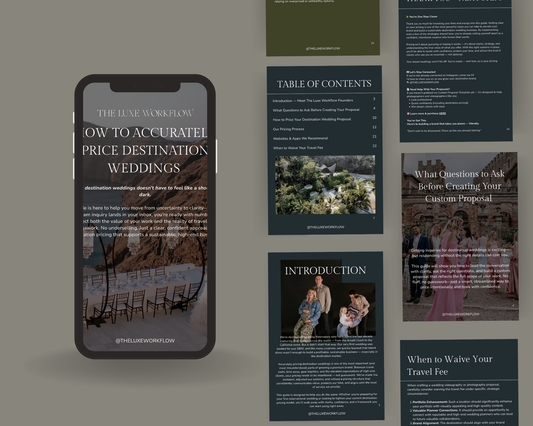 How to Book and Price Destination Weddings BUNDLED