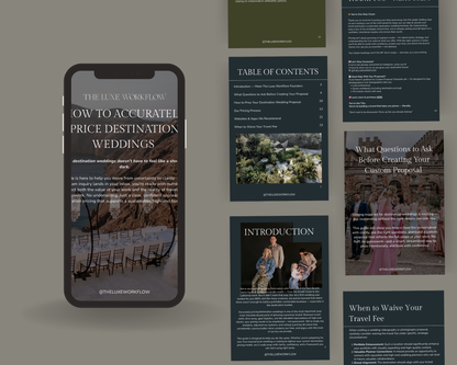 How to Accurately Price Destination Weddings Guide