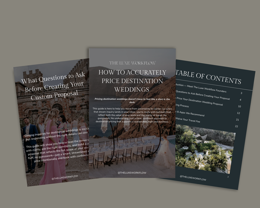 How to Accurately Price Destination Weddings Guide