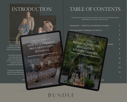 How to Book and Price Destination Weddings BUNDLED