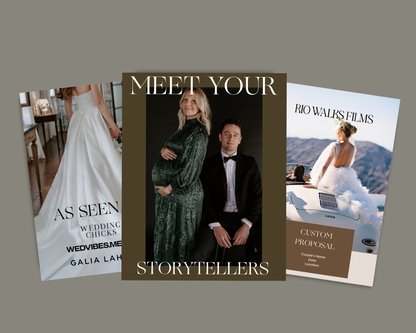 Customizable Pricing Template for Wedding Photographers and Videographers (Canva)