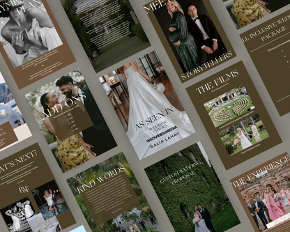 Customizable Pricing Template for Wedding Photographers and Videographers (Canva)
