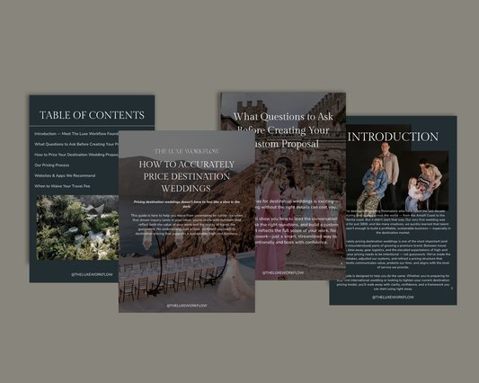 How to Accurately Price Destination Weddings Guide