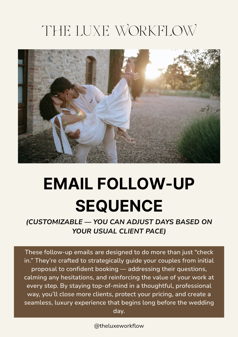 Follow-Up Inquiry Email Sequence