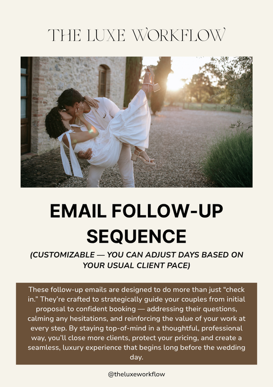 Follow-Up Inquiry Email Sequence